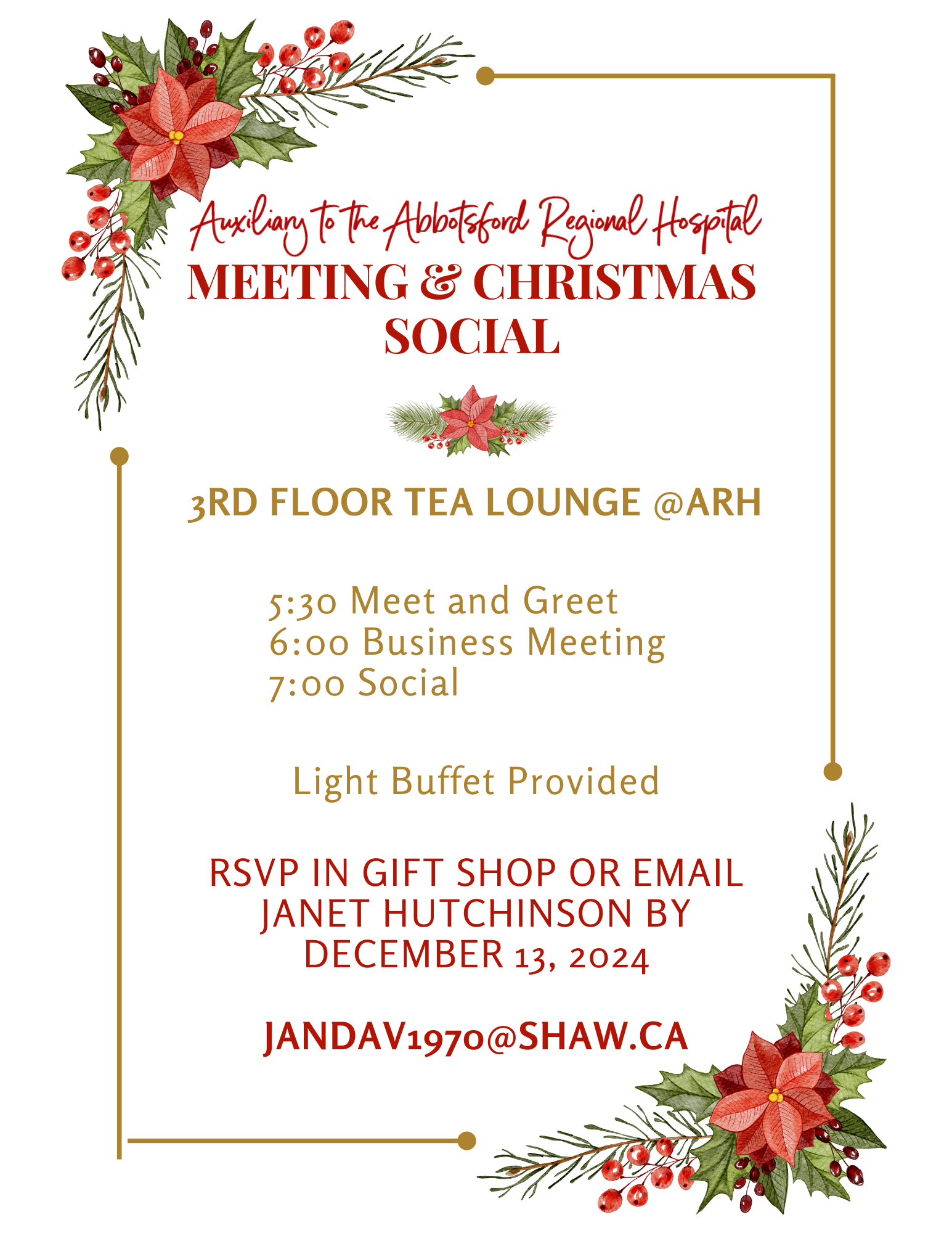 Auxiliary Christmas Social